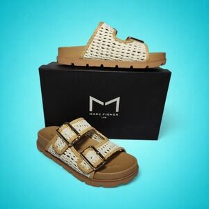 New Women's Marc Fisher LTD Mylan Sandal, Color Ivory 150, Size 6.5 M